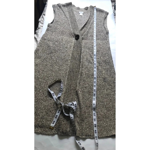 chico's knit crochet duster cardigan Coverup Rayon/Linen sz 3 - Picture 7 of 7